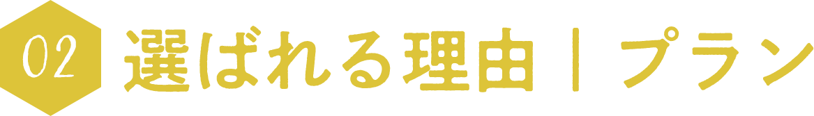 02：選ばれる理由｜プラン